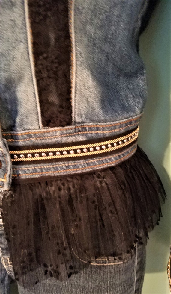 Vintage YMI Jeans Up Styled Jean Jacket XS - image 6