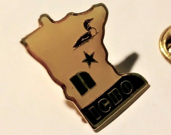 ICBO International Conference of Building Officials Minnesota State Shaped Loon Lapel Hat Tie Pin Souvenir 1359