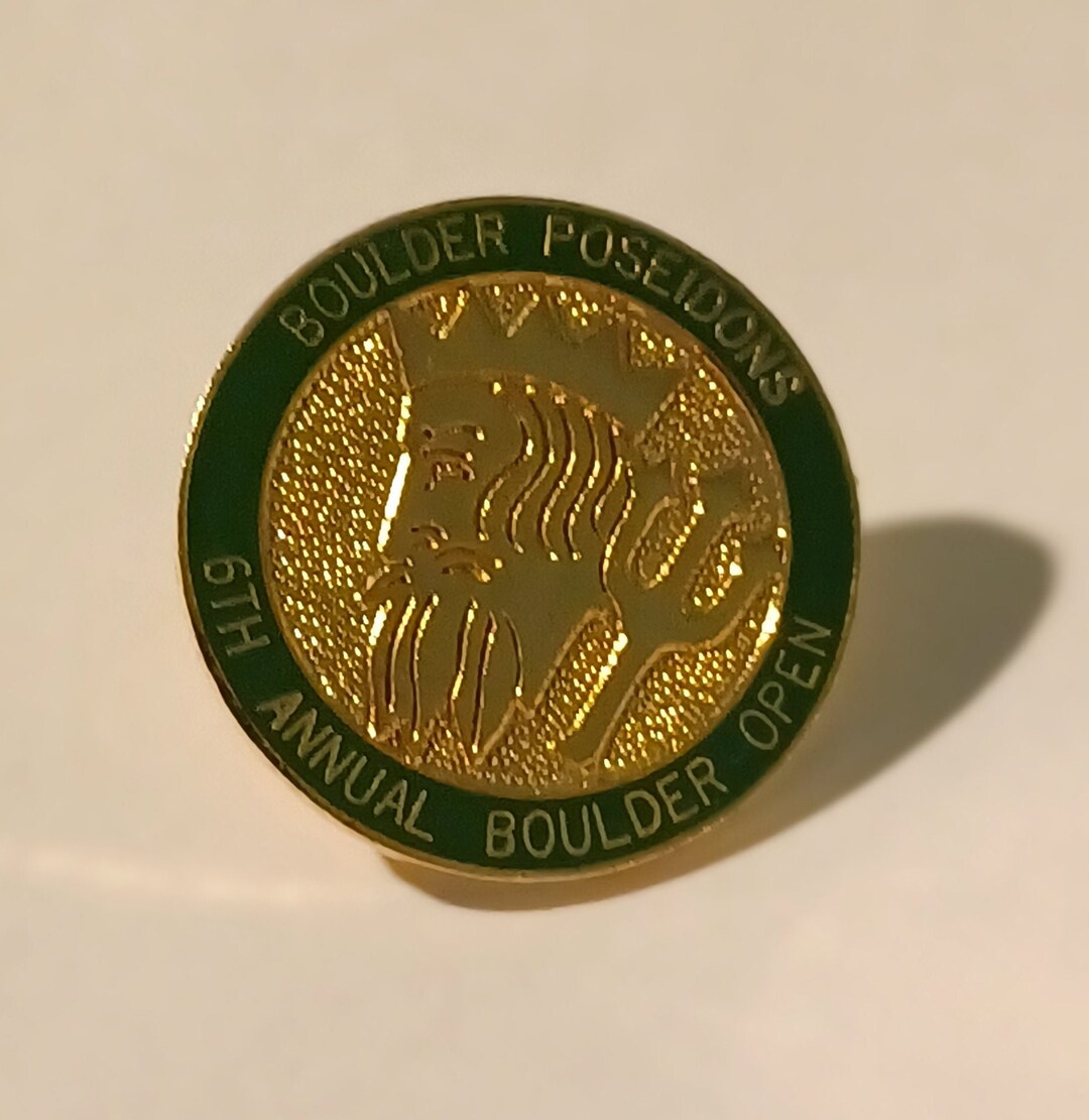 Boulder Poseidons 6th Annual Boulder Open Lapel Hat Tie Pin Souvenir ...