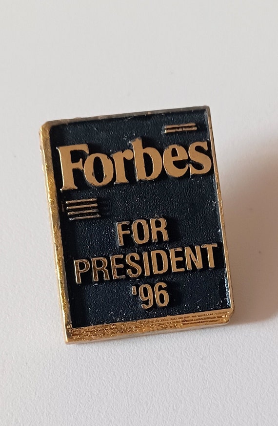 Vintage Forbes For President '96 Lapel Hat Tie Pin