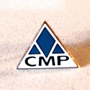 Vintage Certified Meeting Professional CMP Logo Lapel Hat Tie Pin Souvenir 1868