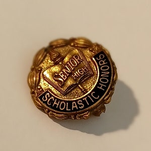 Vintage Senior High Scholastic Honors Award Lapel/Hat Pin Souvenir 1176