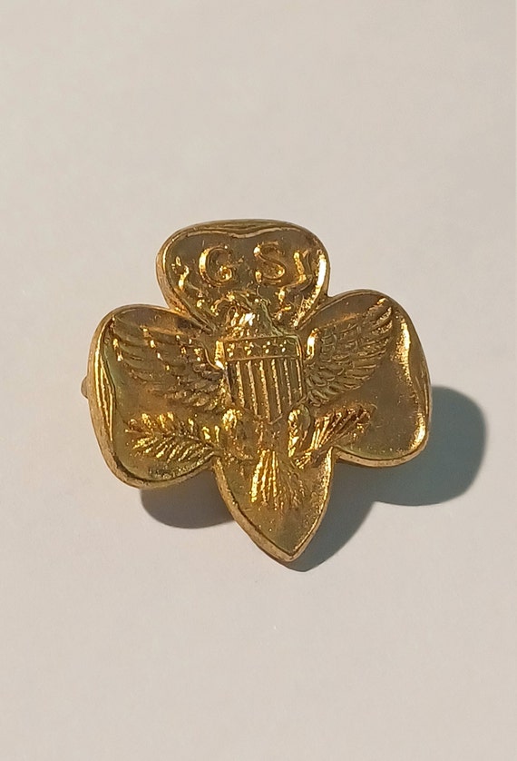 Girl Scout Eagle Seven Arrows Lapel/Hat Pin Souvenir … Gem