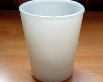 Vintage Milk Glass Juice Tumbler White Glass Cup