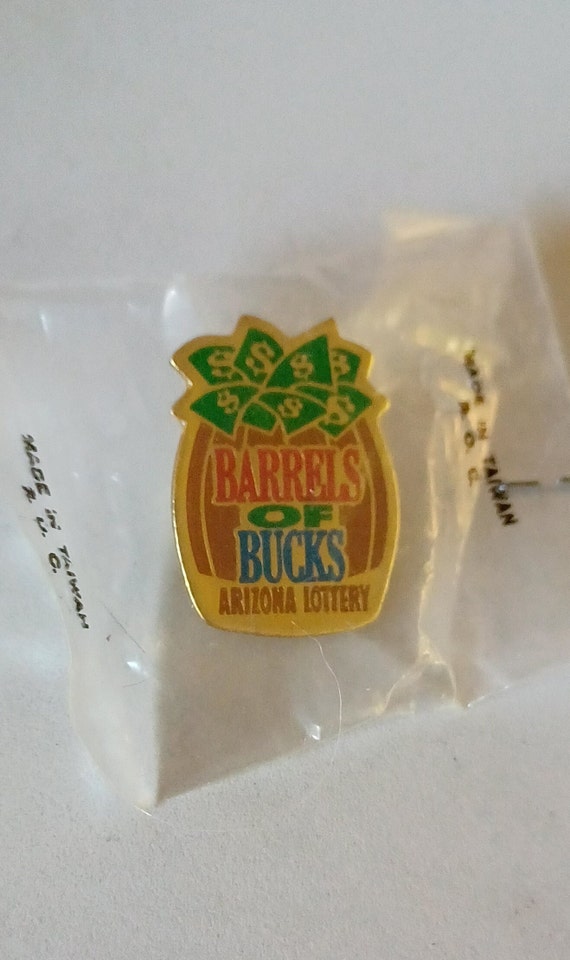Arizona Lottery Barrels of Bucks Lapel Hat Tie Pi… - image 2