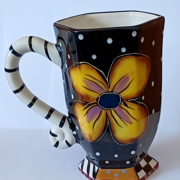 Studio Designworks Prospero Pattern Whimsical Footed Mug 16 Ounce