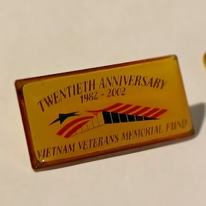 Vietnam Veterans Memorial Fund Zwanzigstes Jubiläum 1982-02 Revers Hut Krawattennadel Souvenir 0318