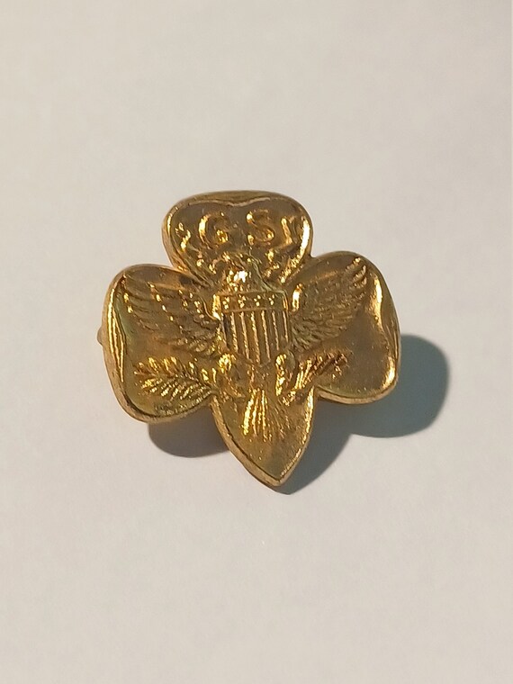 Girl Scout Eagle Seven Arrows Lapel/Hat Pin Souvenir … Gem