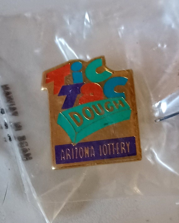 Arizona Lottery Tic Tac Dough Lapel Hat Tie Pin S… - image 1