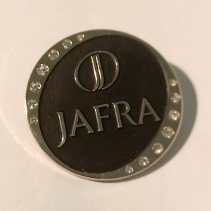 Jafra Cosmetics Skin and Beauty Rhinestones Lapel/Hat Pin Souvenir 1099