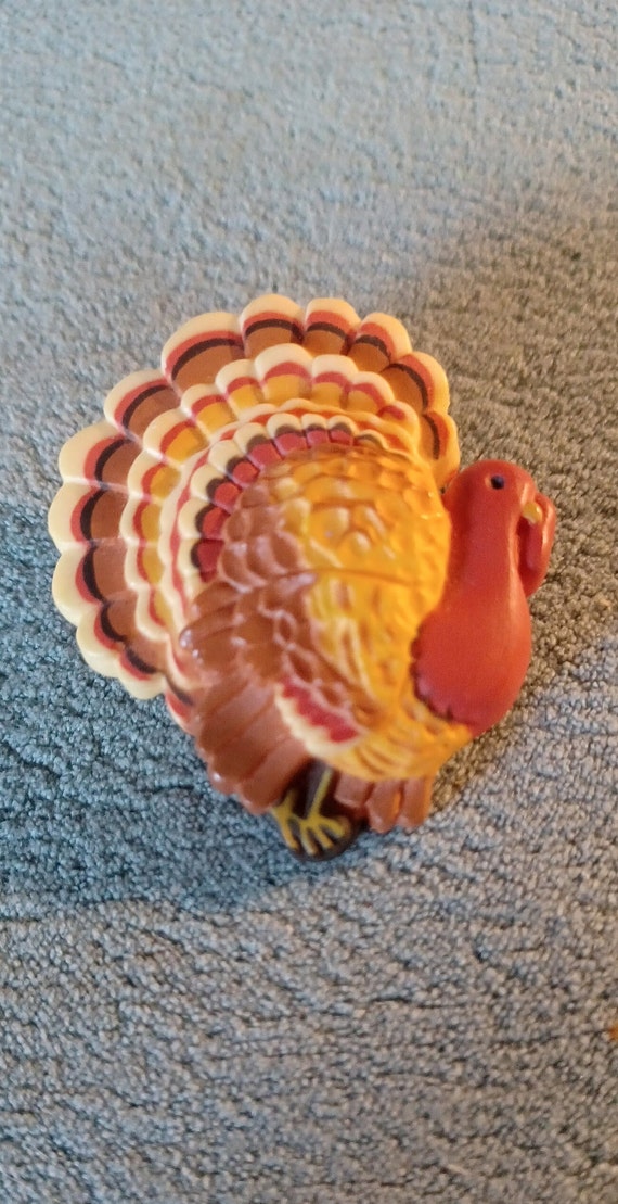 Vintage Hallmark Thanksgiving Tom Turkey Jewelry … - image 2