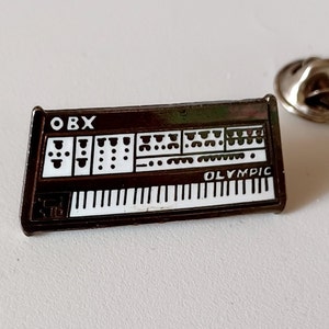 RARE Oberheim OBX Olympic Keyboard Synthesizer Lapel Hat Tie Pin Souvenir 0063