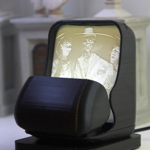 Disney&#39;s Haunted Mansion Doom Buggy Lithophane Lamp and Picture Frame - Disney Omnimover Personalized