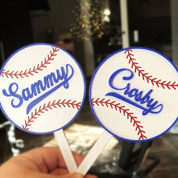 Yankees Baseball Cake Topper Etsy