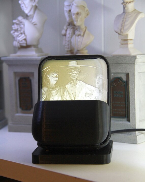 Disney's Haunted Mansion Doom Buggy Lithophane Lamp and Picture