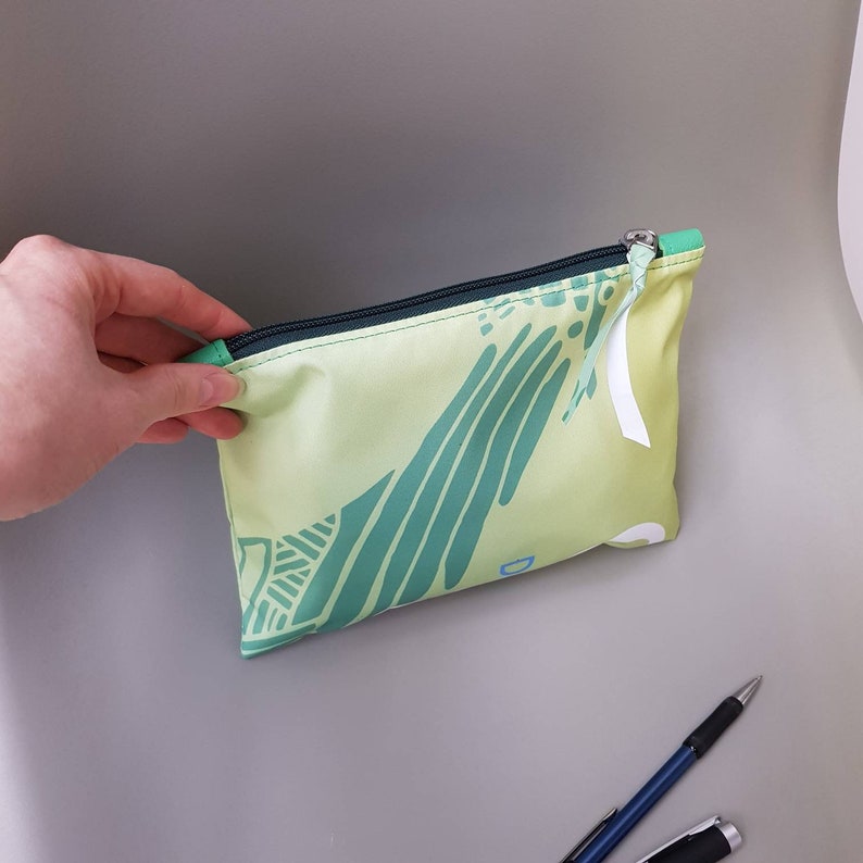 recycled from former concert promotion Accessory bag M etui zipper pouch make up bag pencil case gadget bag