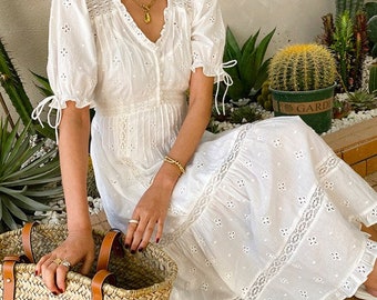 White Maxi Dresses Skirts And Handmade By Bohemianoutsider On Etsy