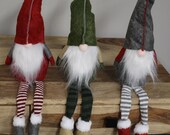 Adorable Set of 3 Christmas gnome, Scandinavian gnomes, Nordic gnome, faceless gnome, plush gnome, Christmas Holiday gift Ornament