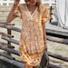 Bohemian Print Gathered Bust Mini Dress - Boho Dresses for Women - Spring Dress - Summer Dress for women - summer boho dress 