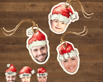 Etiquetas de Navidad Etiquetas de Regalo De Santa Personalizadas