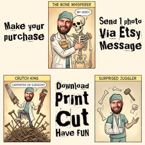 Personalized Surgeon Doctor Orthopedic Cupcake Toppers Graduation Retirement DIGITAL