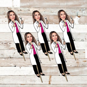 Personalized Dental Graduate/Retirement cupcake Toppers Dentist DIGITAL