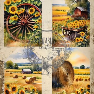 Watercolor Farm Tags, Journaling Labels, Western Birthday Party, Ephemera, Junk journal Supplies, Western Journal Cards, Farm Images