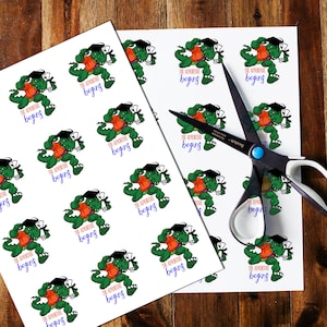 Personalized UF Gators Graduation Cupcake Toppers