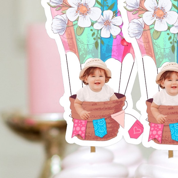 Hot Air Balloon Cupcake Toppers - Etsy