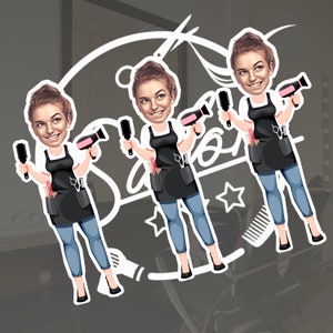 Hair Stylist Cupcake Topper Hair Salon Cosmetology