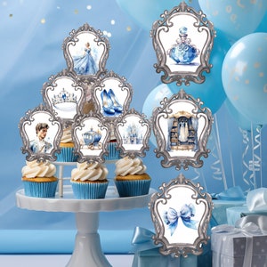 Princess Party Cupcake Toppers, Princess Party Decorations