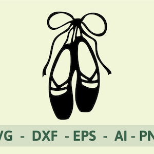 Ballet Shoes | Ballet Slippers | Ballerina Svg | Ballet Shoes Svg | Instant Download SVG, PNG, EPS, Dxf, Ai