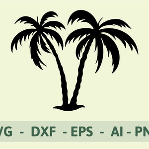Palm Tree Svg | Tree Svg | Palm Tree Print | Cut Files For Cricut and Silhouette | Svg, Png, Dxf, and Eps files included | Instant Download