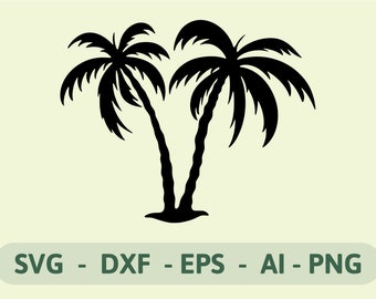 Palm Tree Svg | Tree Svg | Palm Tree Print | Cut Files For Cricut and Silhouette | Svg, Png, Dxf, and Eps files included | Instant Download