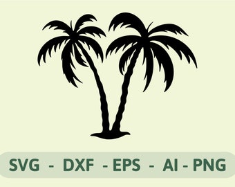 Palm Tree SVG Cut Files | Cricut, Silhouette (Digital Download)
