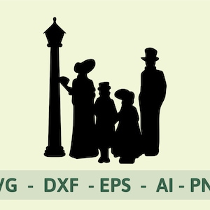 Christmas Carol svg | Christmas svg | Christmas cricut | Christmas carolers SVG, PNG, EPS, dxf, ai digital download | Instant download