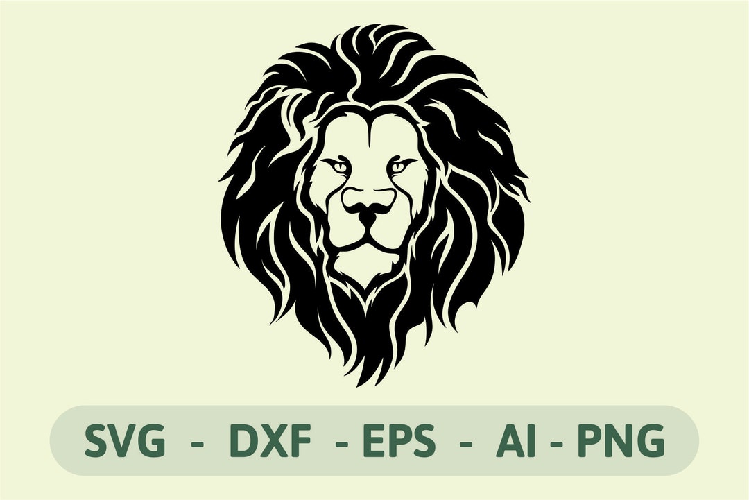 Lion Face Svg Lion Head Svg Lion Svg Lion King Svg Lion Silhouette Lion