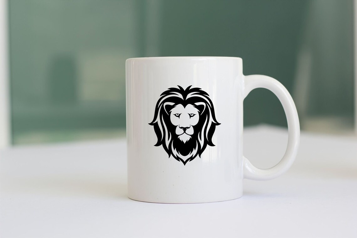 Lion SVG Lion Head SVG Lion Face SVG Lion Silhouette Lion Svg,png,dxf