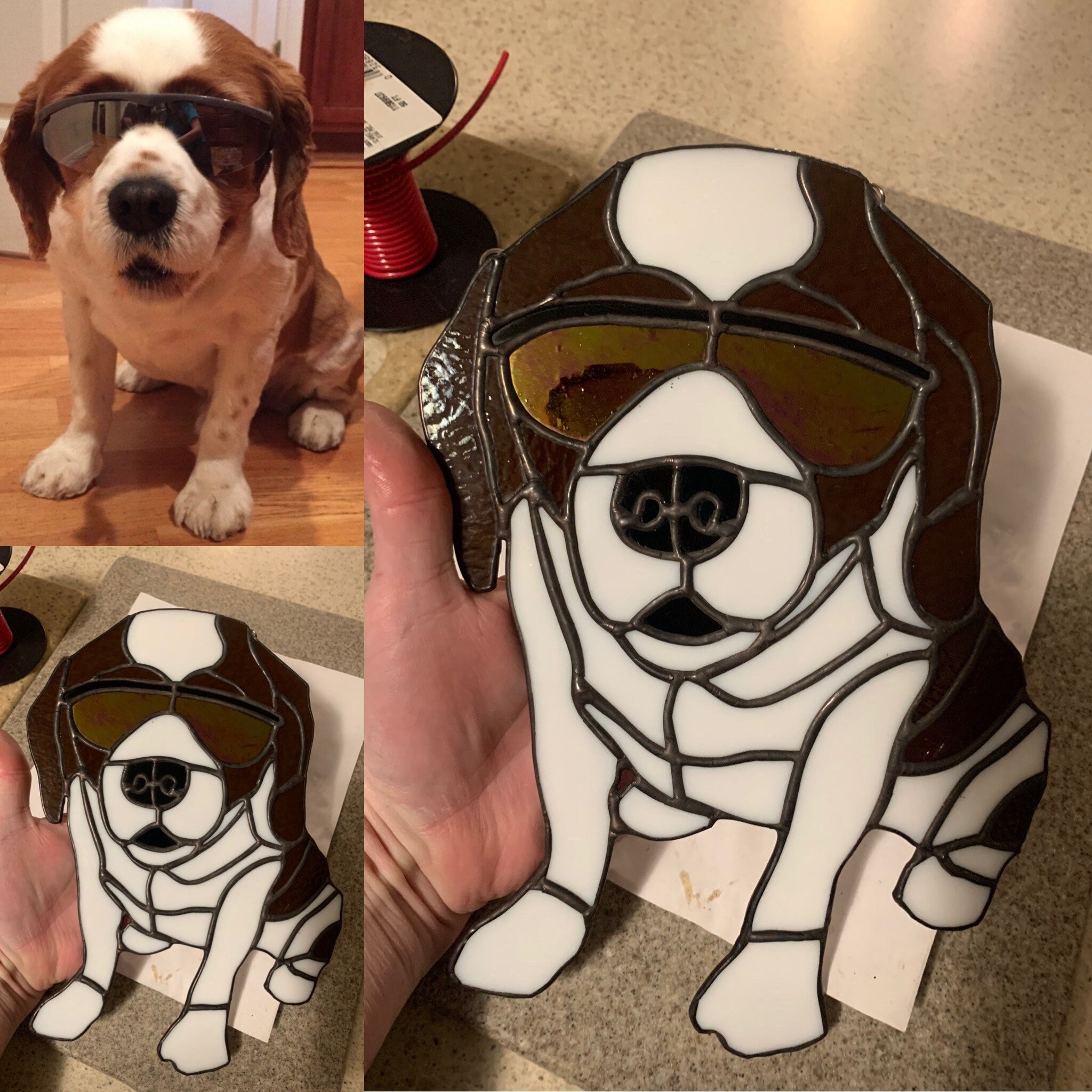 10 Inch Full Body Pet Stained Glass Turn Your Pet Into a Work Etsy