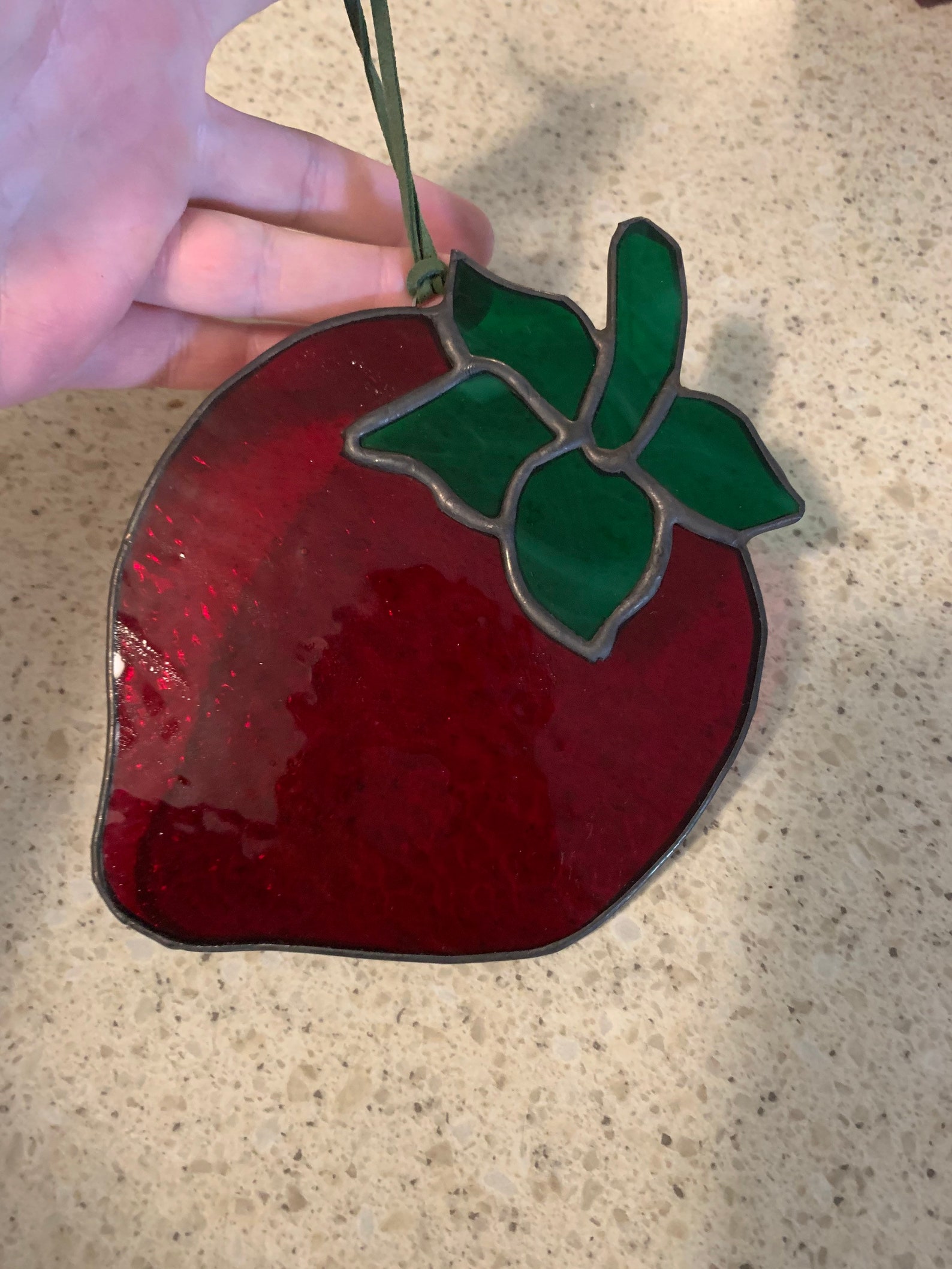 Stained Glass Strawberry Strawberry Stained Glass Strawberry Etsy