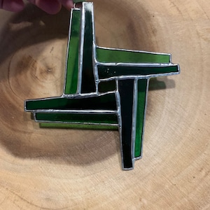 St Brigid’s Cross Celtic Stained Glass, Brigids Wicca, gift idea for Heritage, Irish decor, home decor, gift idea, handmade