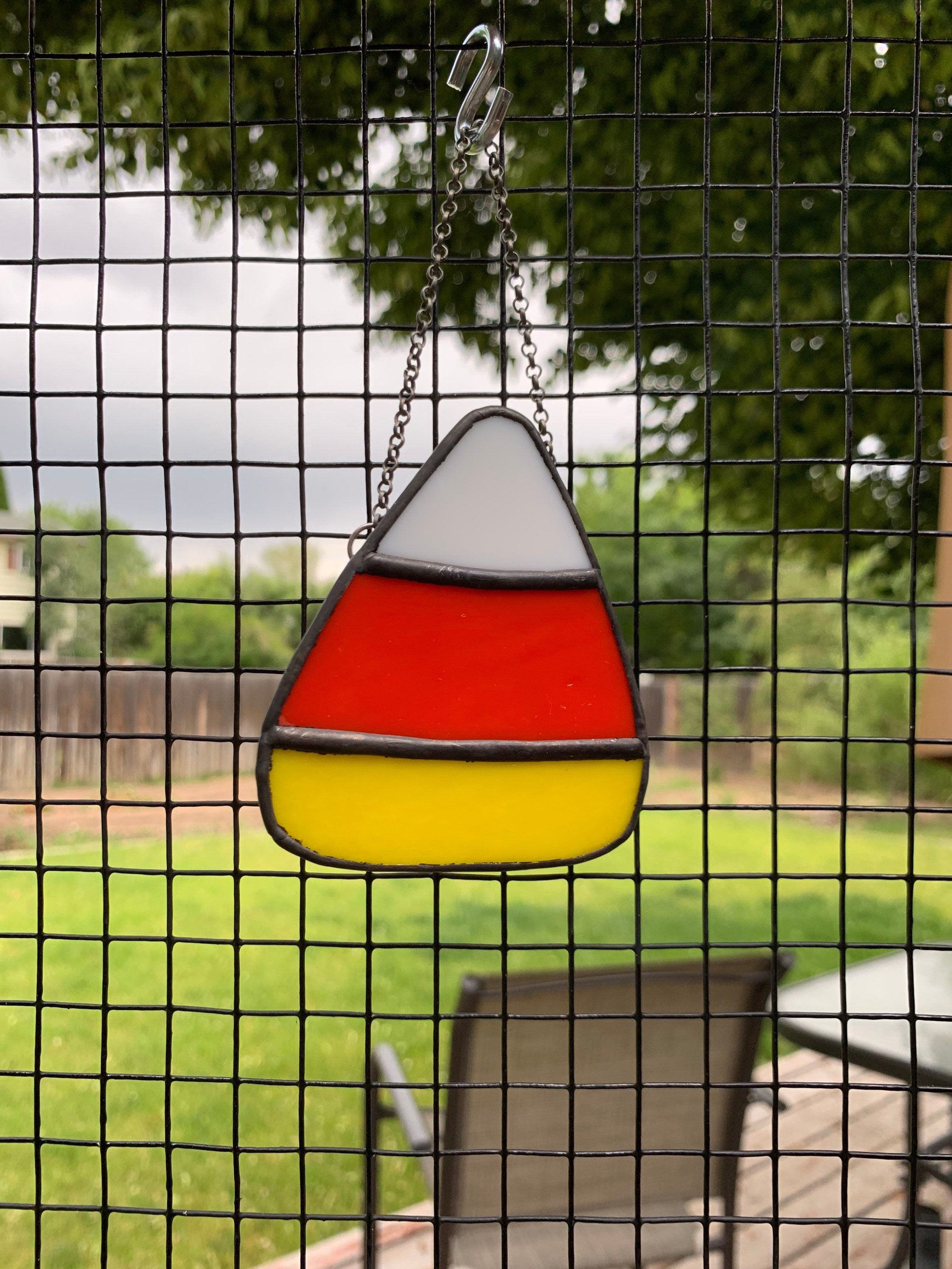 Stained Glass Candy corn Candy corn Stained Glass Candy corn Etsy