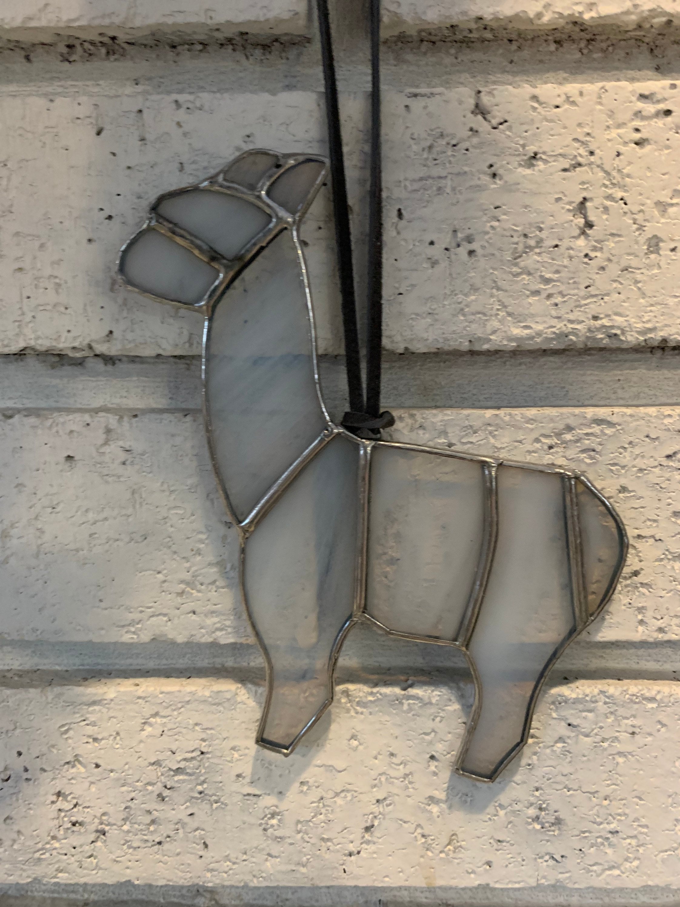 Llama Stained Glass Suncatcher Llama Gift Idea Alpaca Etsy