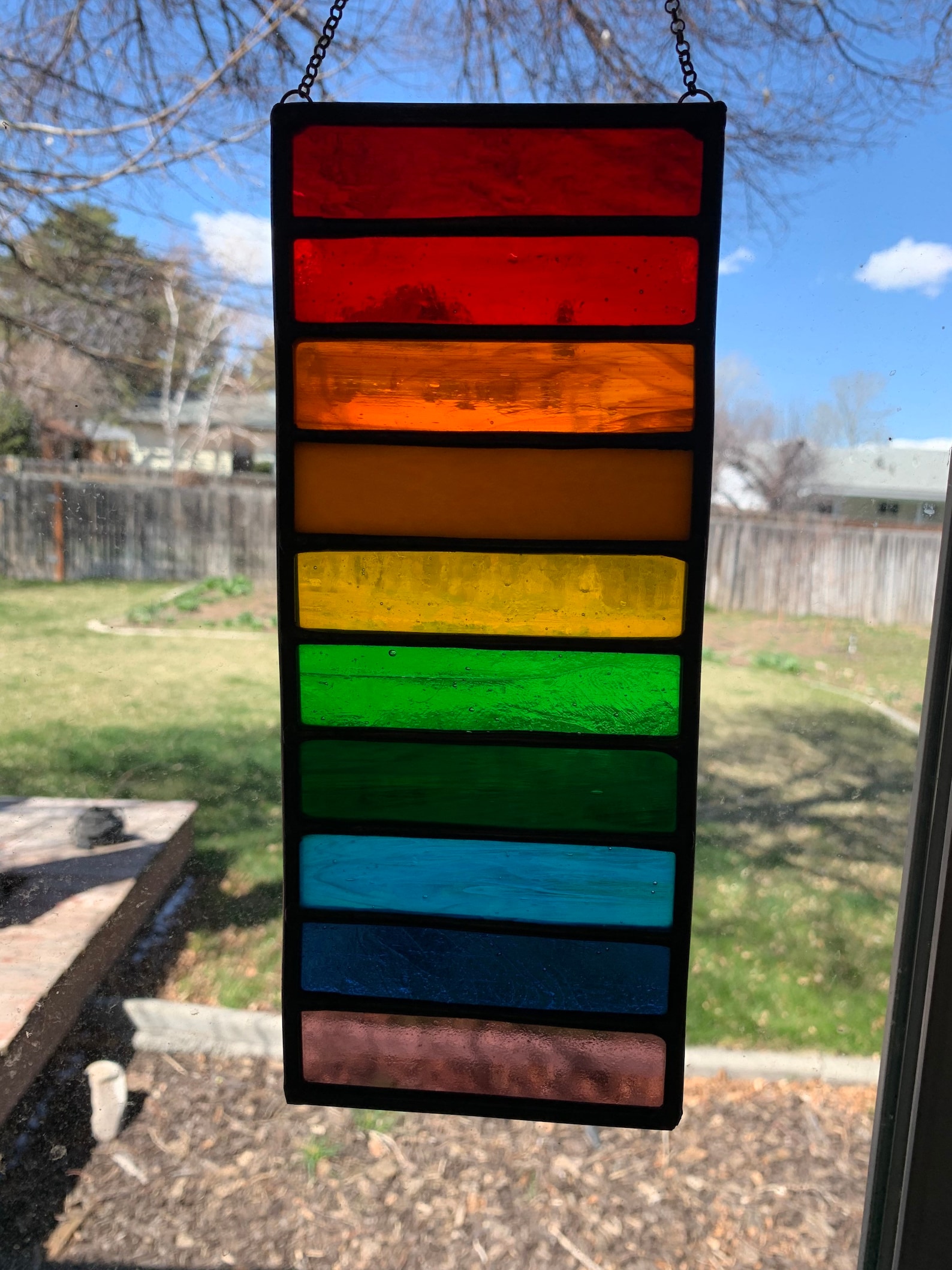 Stained Glass Rainbow, Rainbow Stained Glass, Rainbow Suncatcher