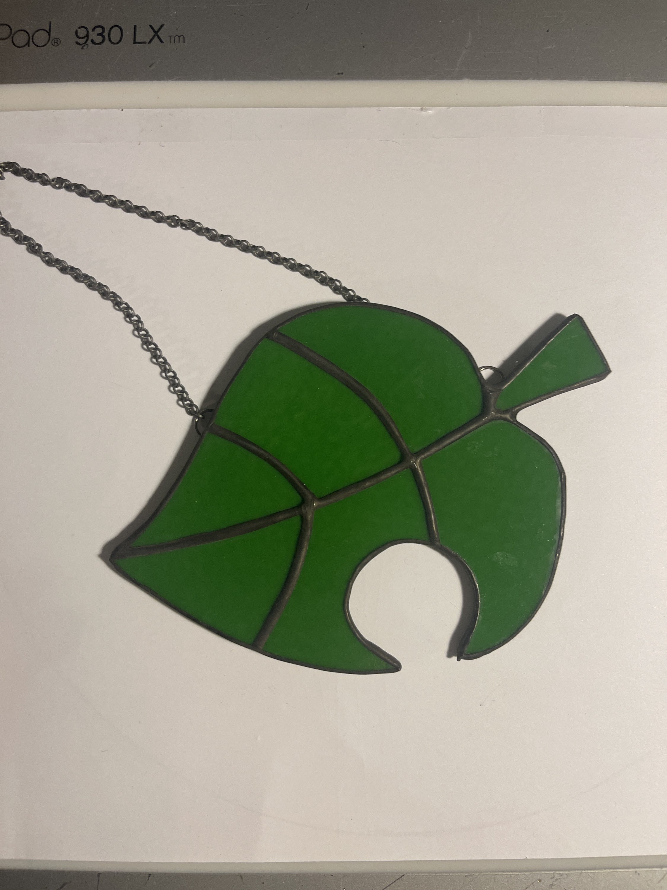 Stained Glass Animal Crossings Inspired Leaf Leaf Suncatcher Etsy