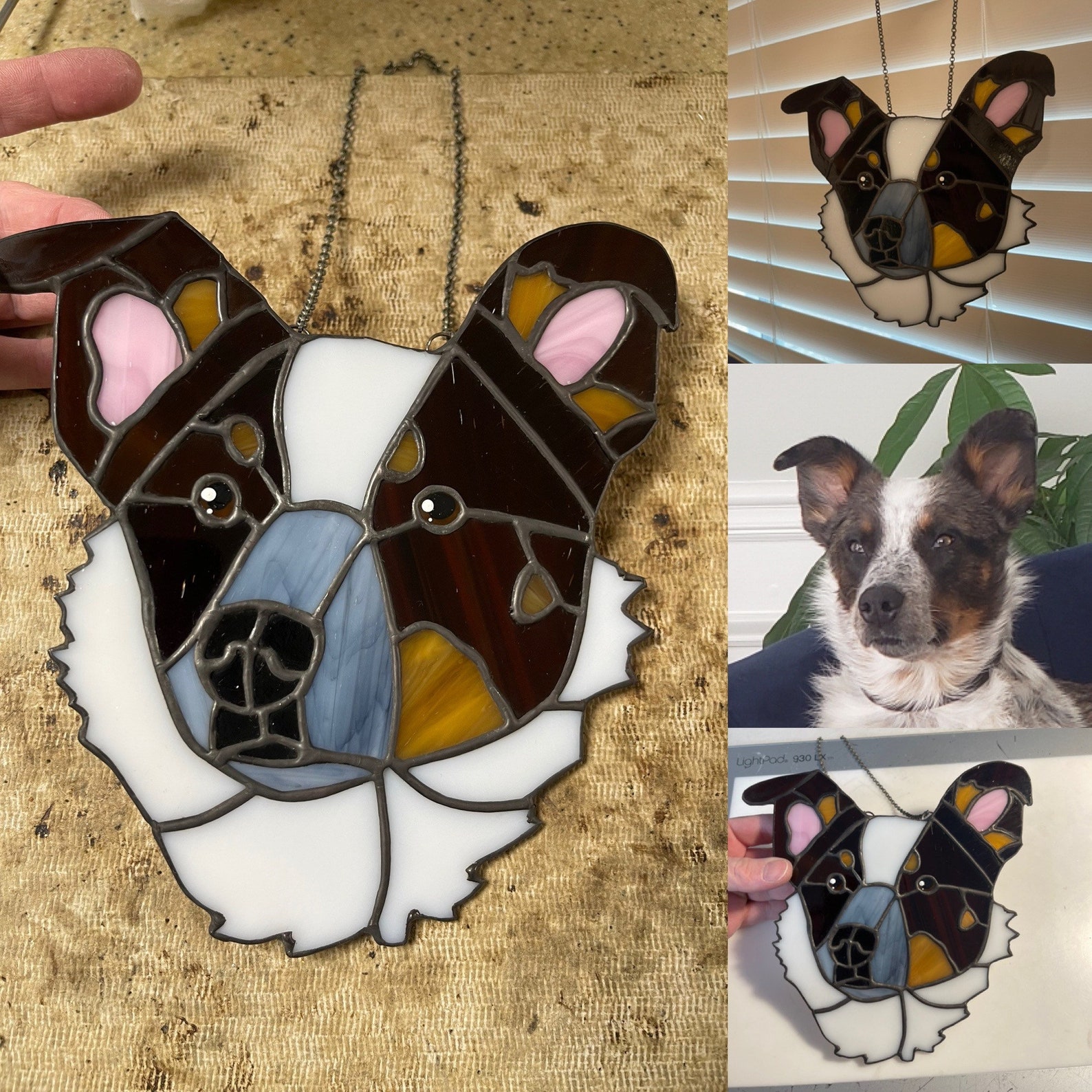 68 Inch Custom Pet Stained Glass Turn Your Pet Into a Work Etsy