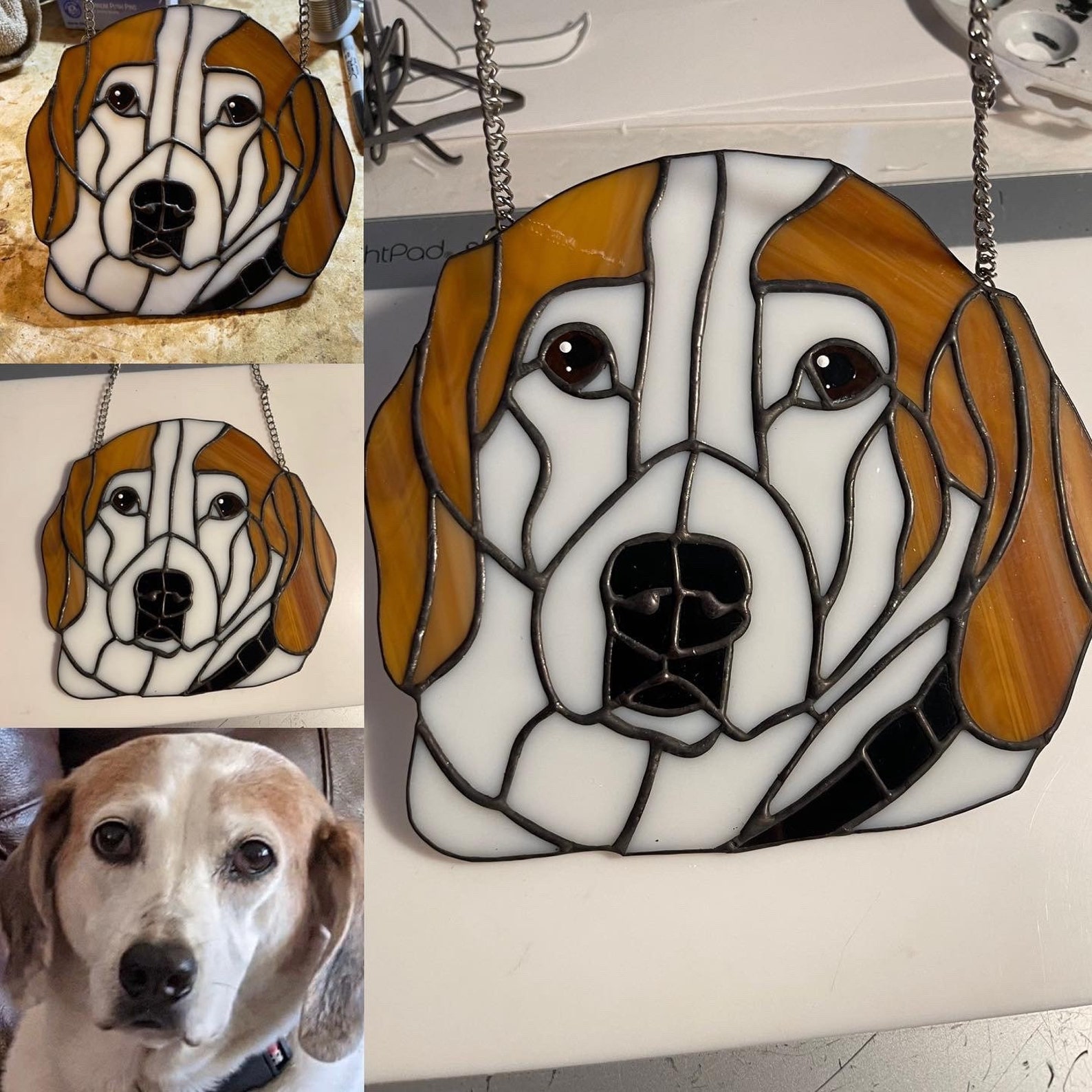 810 Inchcustom Pet Stained Glass Turn Your Pet Into a Work Etsy