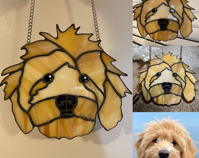 810 Inchcustom Pet Stained Glass Turn Your Pet Into a Work Etsy
