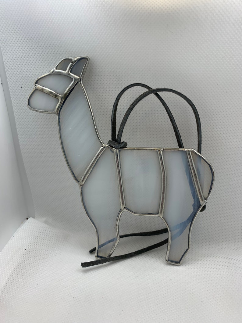 Llama Stained Glass Suncatcher Llama Gift Idea Alpaca Etsy
