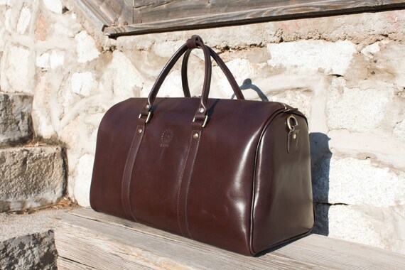 pure leather travel bags